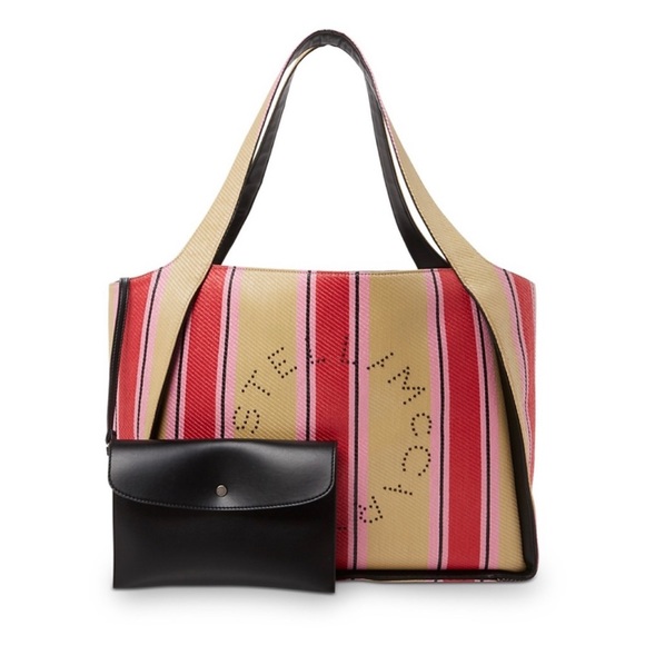 Stella McCartney Logo Striped Tote - Picture 9 of 13